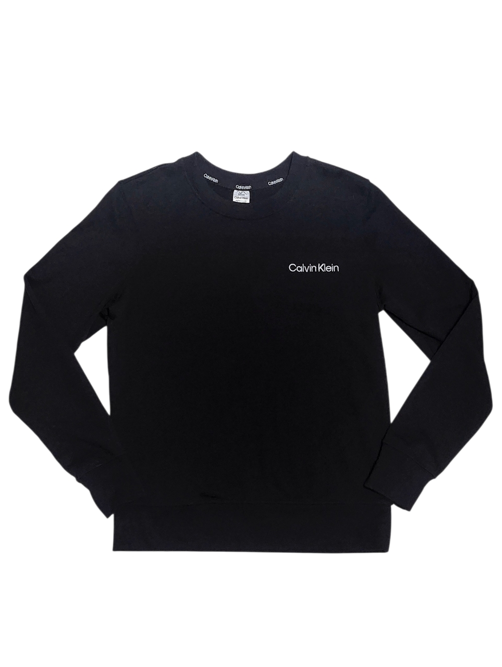 Calvin Klein Black Crewneck Sweatshirt with  Logo size XS - Picture 2 of 11